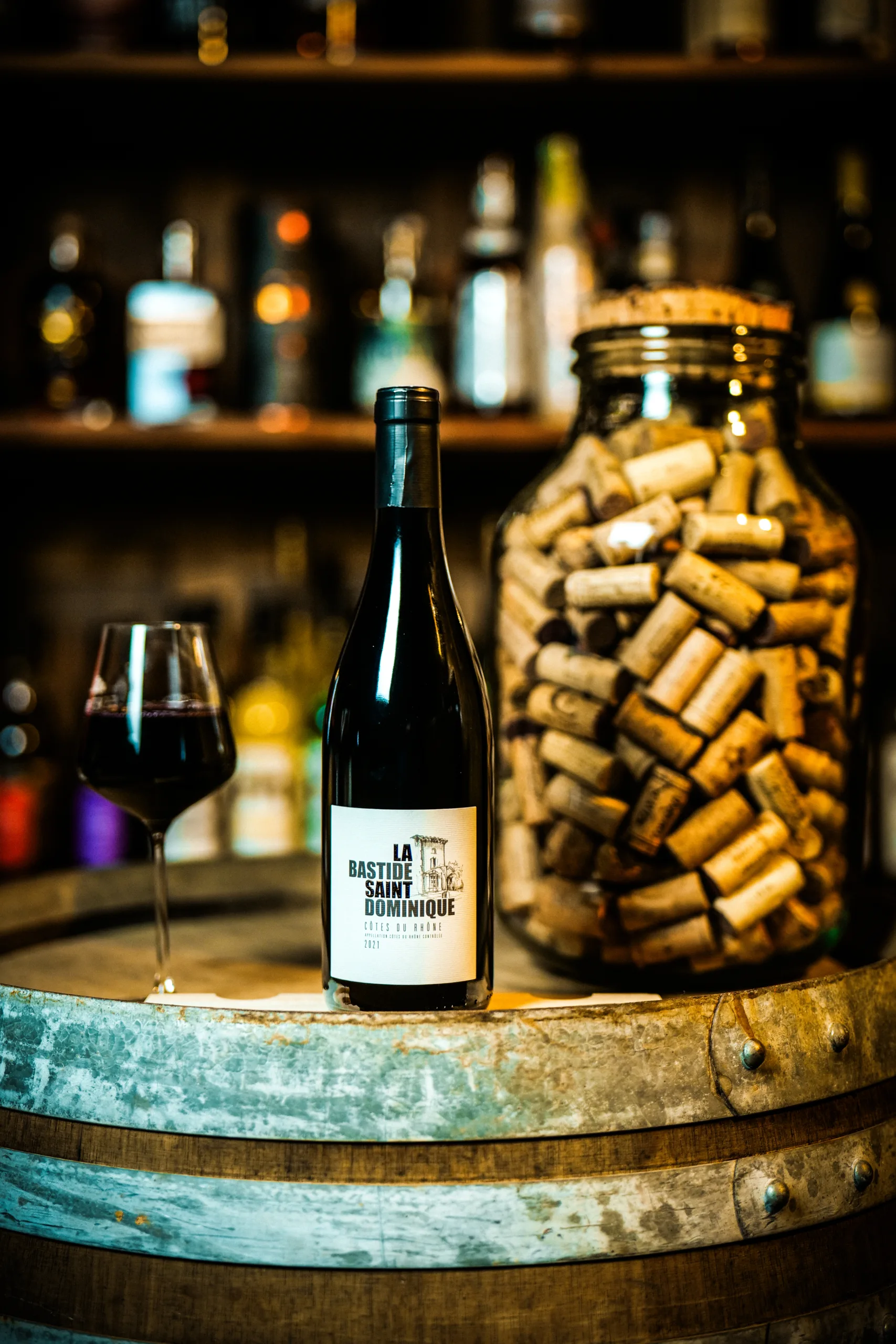 Côtes du Rhône 2021 La Bastide Saint Dominique bouteille vin rouge bio Vallée du Rhône Courthézon