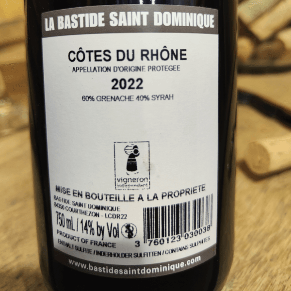 Côtes du Rhône - La bastide Saint Dominique – Image 2