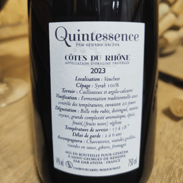 Côtes du Rhône - Quintessence – Image 3