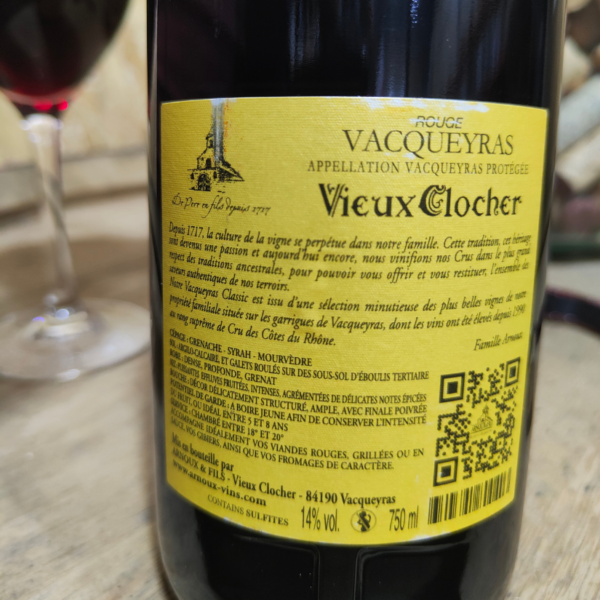 Vacqueyras - Vieux Clocher Domaine Arnoux – Image 3