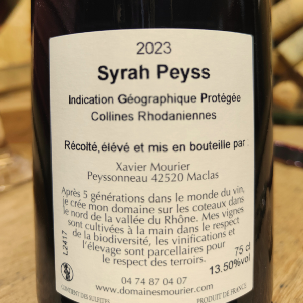 IGP Collines rhodaniennes “Peyss” Domaine Mourier – Image 3