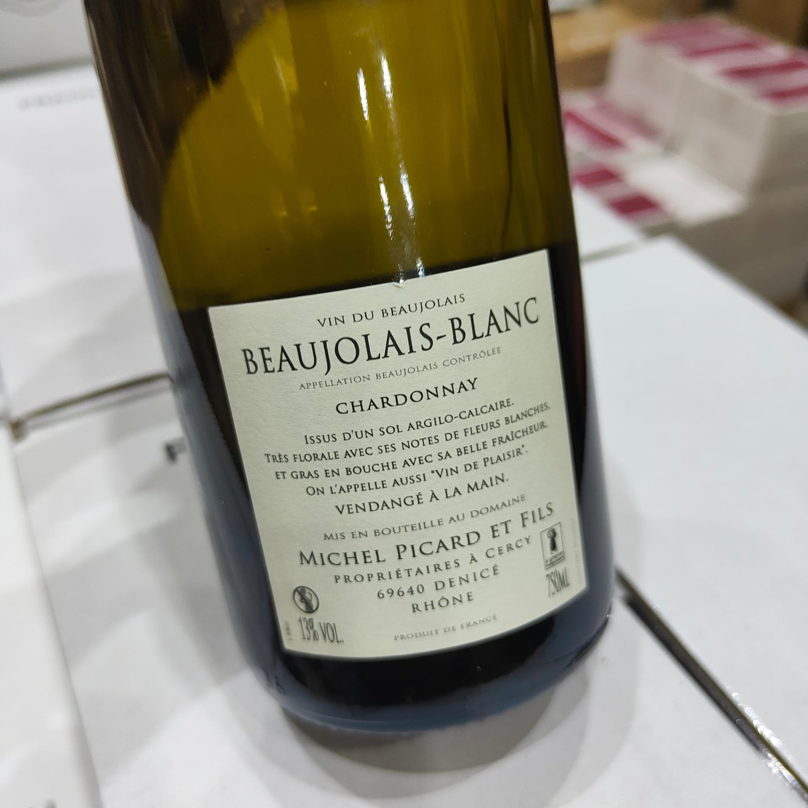 Bouteille de Beaujolais Blanc Château de Cercy – Chardonnay Michel Picard & Fils